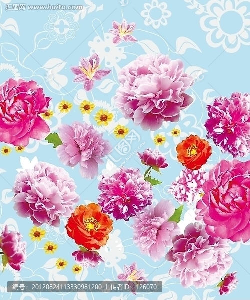 花卉圖案素材,花卉圖案