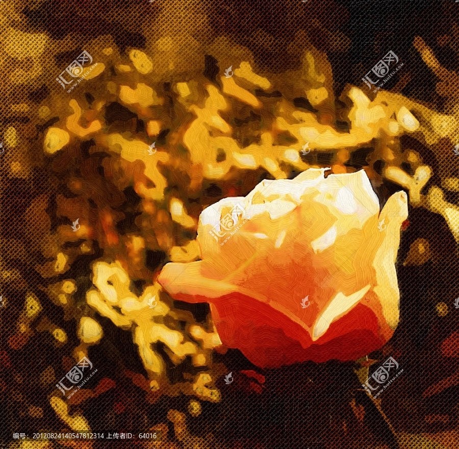 紅玫瑰,裝飾畫