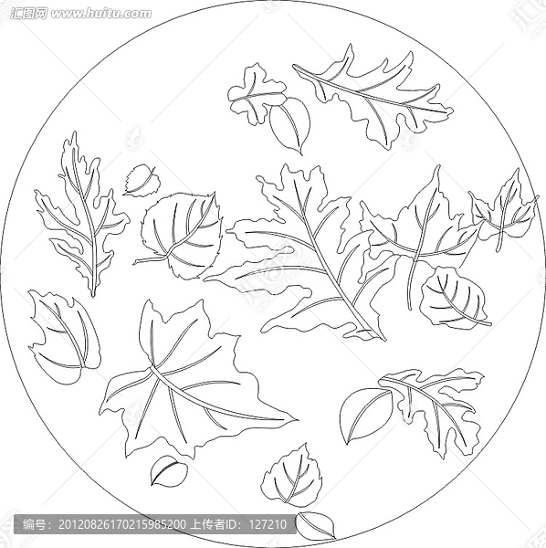 裝修裝飾角花,圓盤樹葉