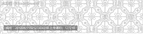 腰線雕刻圖線條圖矢量圖,歐式花紋,幾何圖形