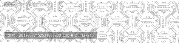 腰線雕刻圖線條圖矢量圖,歐式花紋,幾何圖案