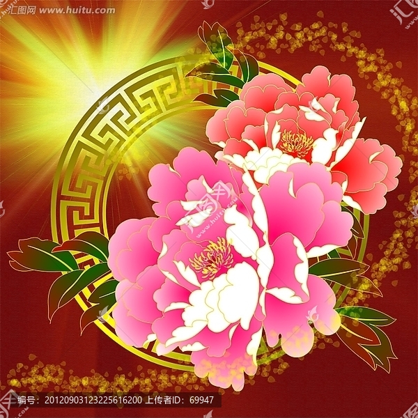 工筆牡丹