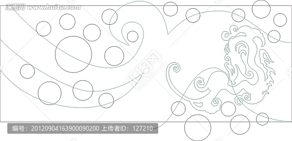 玻璃文化藝術玻璃雕刻圖矢量圖線條圖,歐式花紋,泡泡