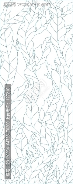 玻璃文化藝術(shù)玻璃雕刻圖矢量圖線條圖,向上,葉片