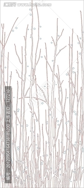 玻璃文化藝術(shù)玻璃雕刻圖矢量圖線條圖,向上,枝條
