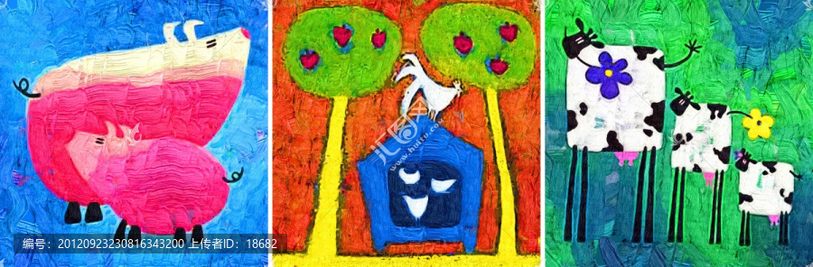 裝飾畫,無框畫,油畫,動(dòng)物