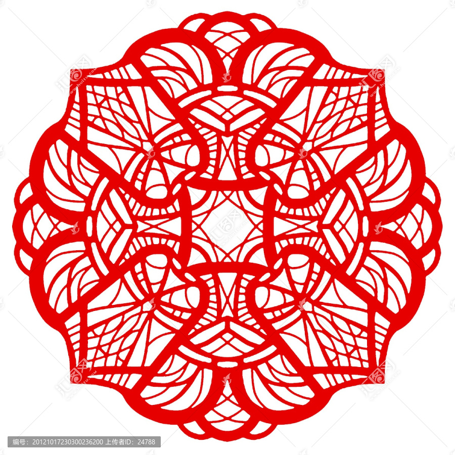 中國(guó)紅貼花