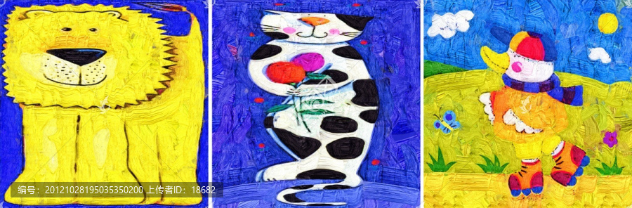裝飾畫(huà),無(wú)框畫(huà),油畫(huà),動(dòng)物