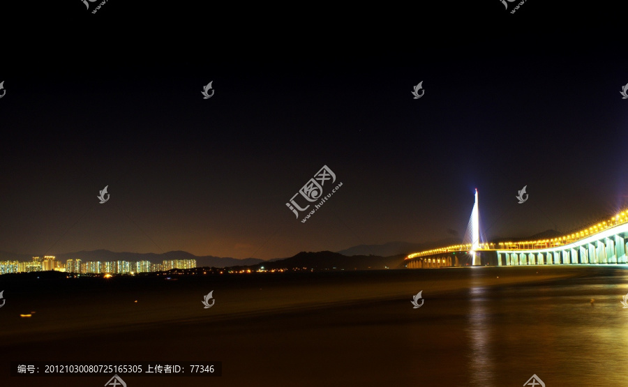 深圳湾大桥夜景