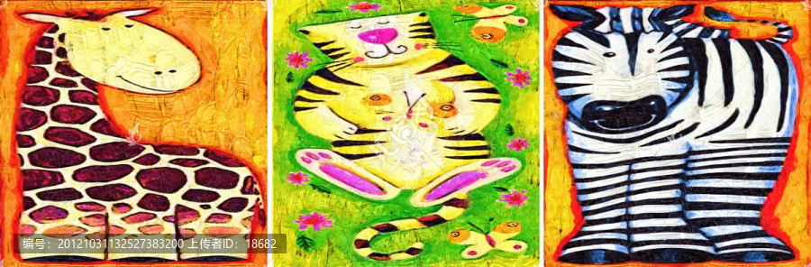 裝飾畫(huà),無(wú)框畫(huà),油畫(huà),動(dòng)物