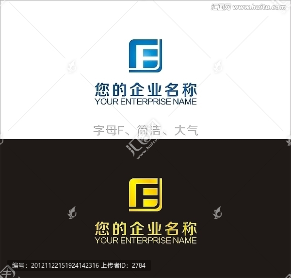 標志設(shè)計,簡潔LOGO,字母F