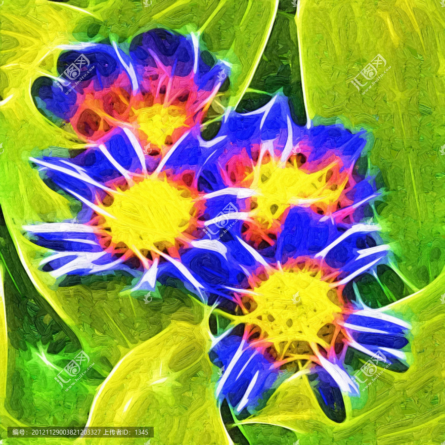 花朵無框畫