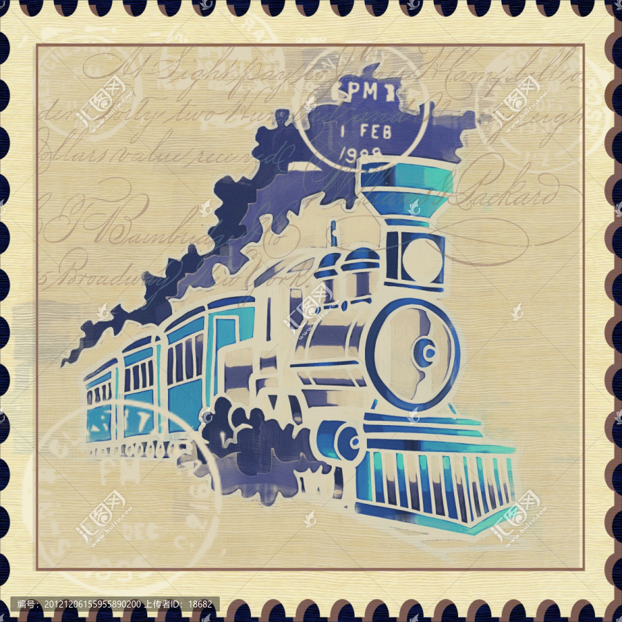 郵票,火車
