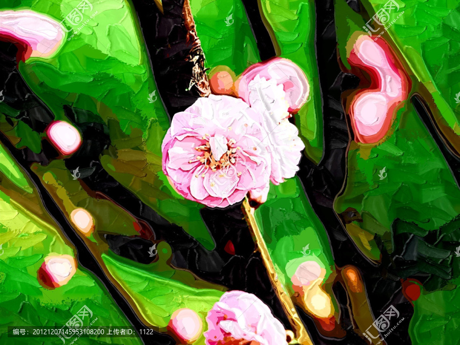 裝飾畫,櫻花