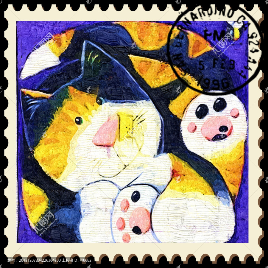 郵票,貓咪