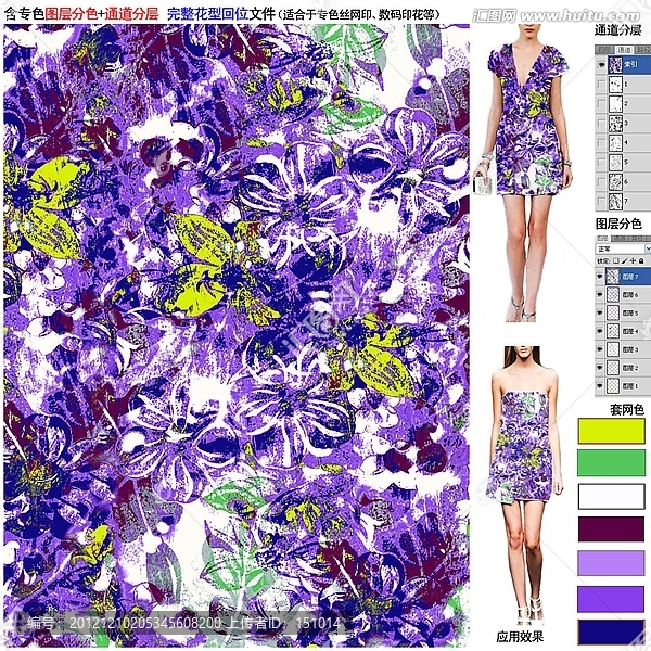 服裝面料印花圖