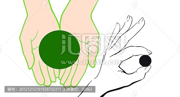手勢特寫創意素材