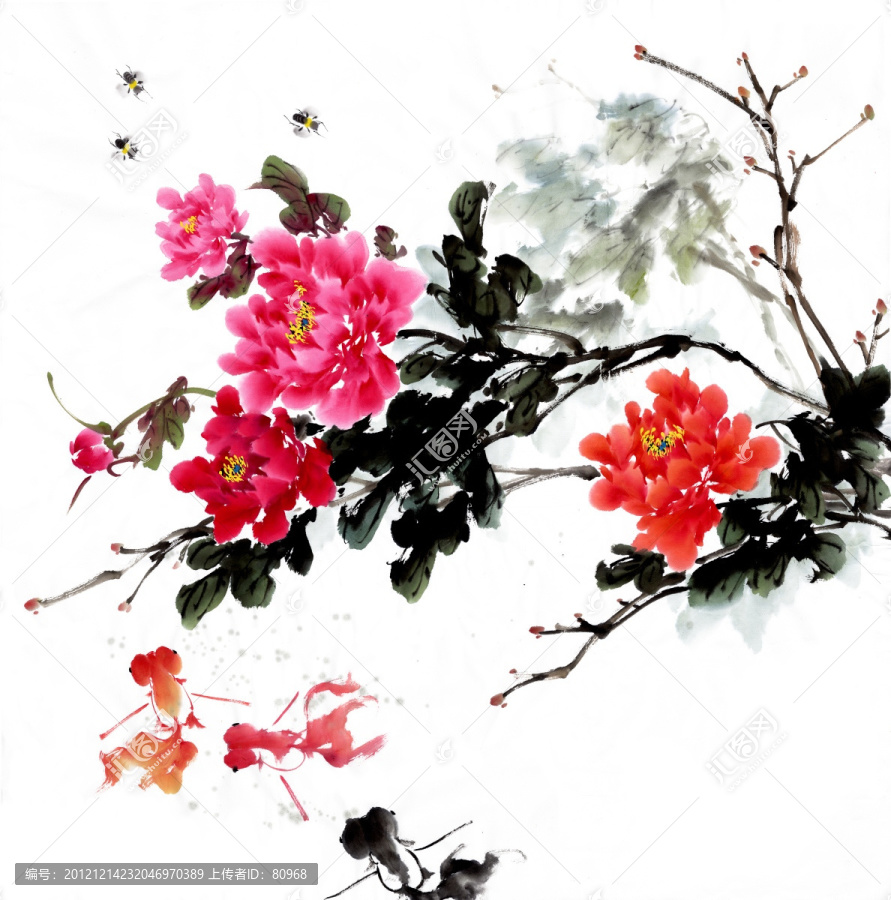 國(guó)畫牡丹
