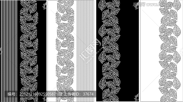 雕刻樹葉移門圖案