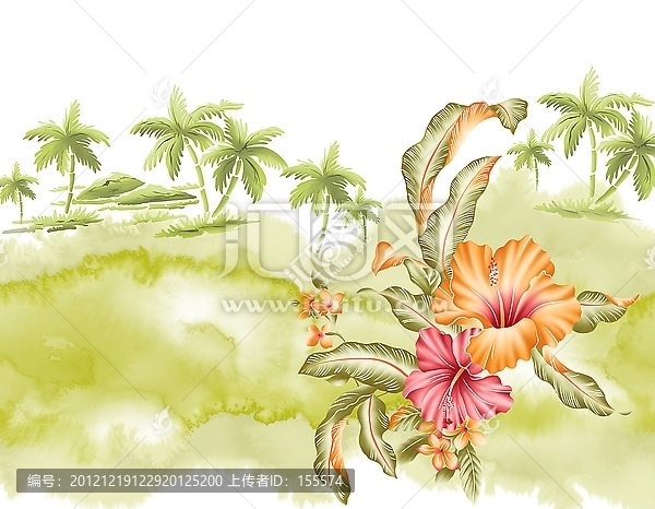 手繪花