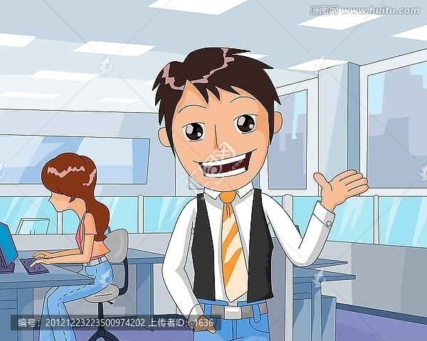 講話的男職員