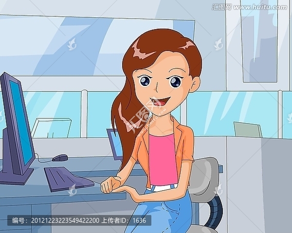 講話的女職員