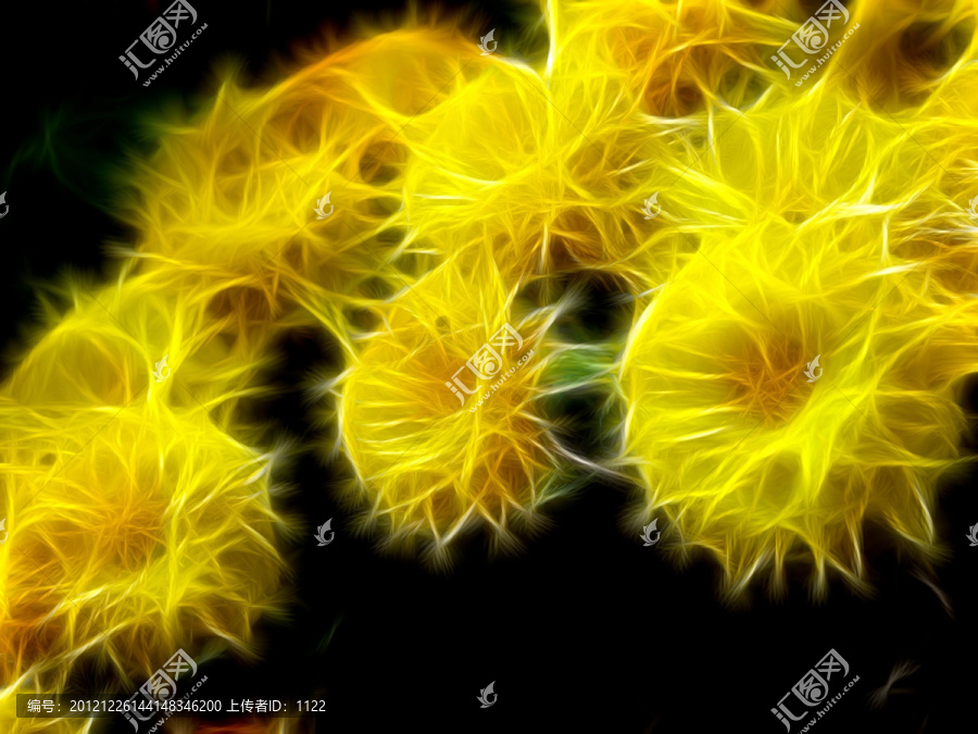 抽象畫,花卉