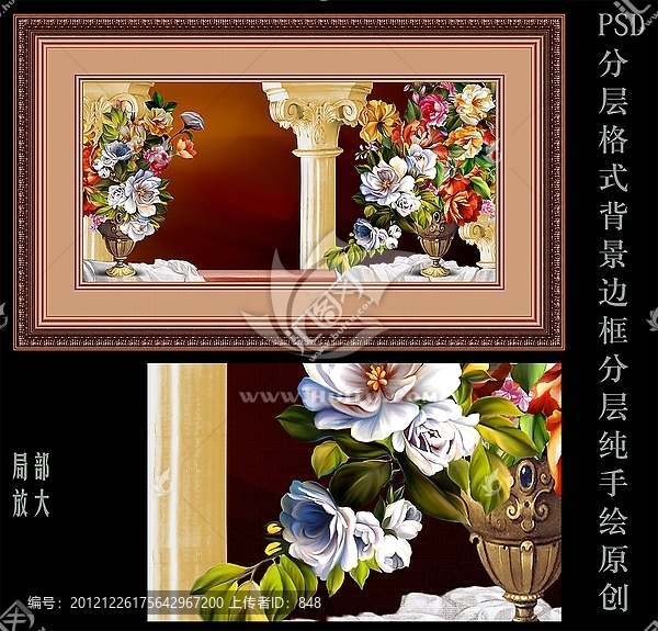 油畫,花卉