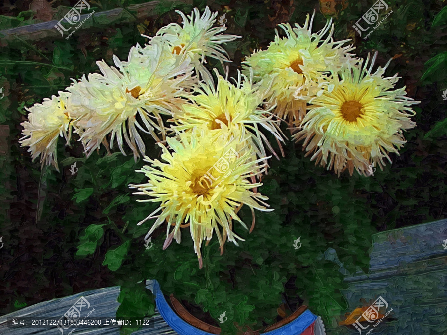 裝飾畫,,,菊花