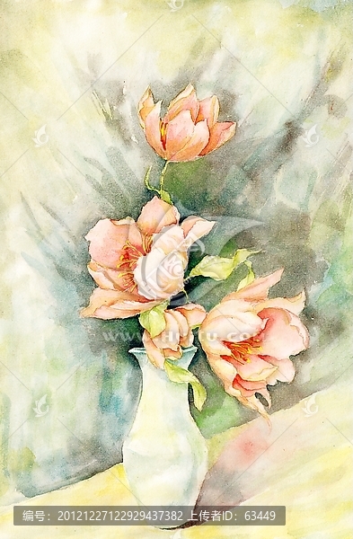 水彩花卉