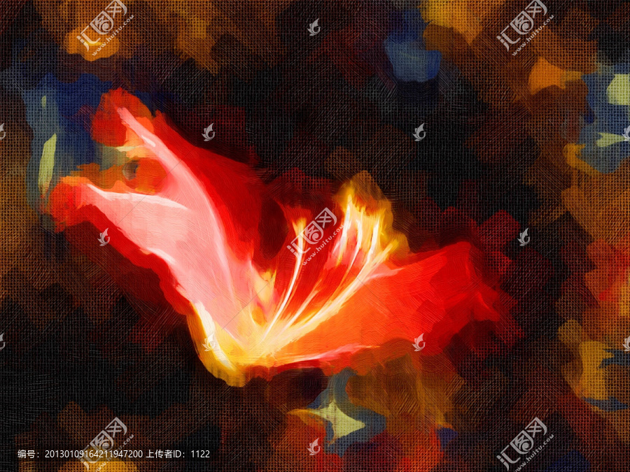 抽象畫(huà),花卉