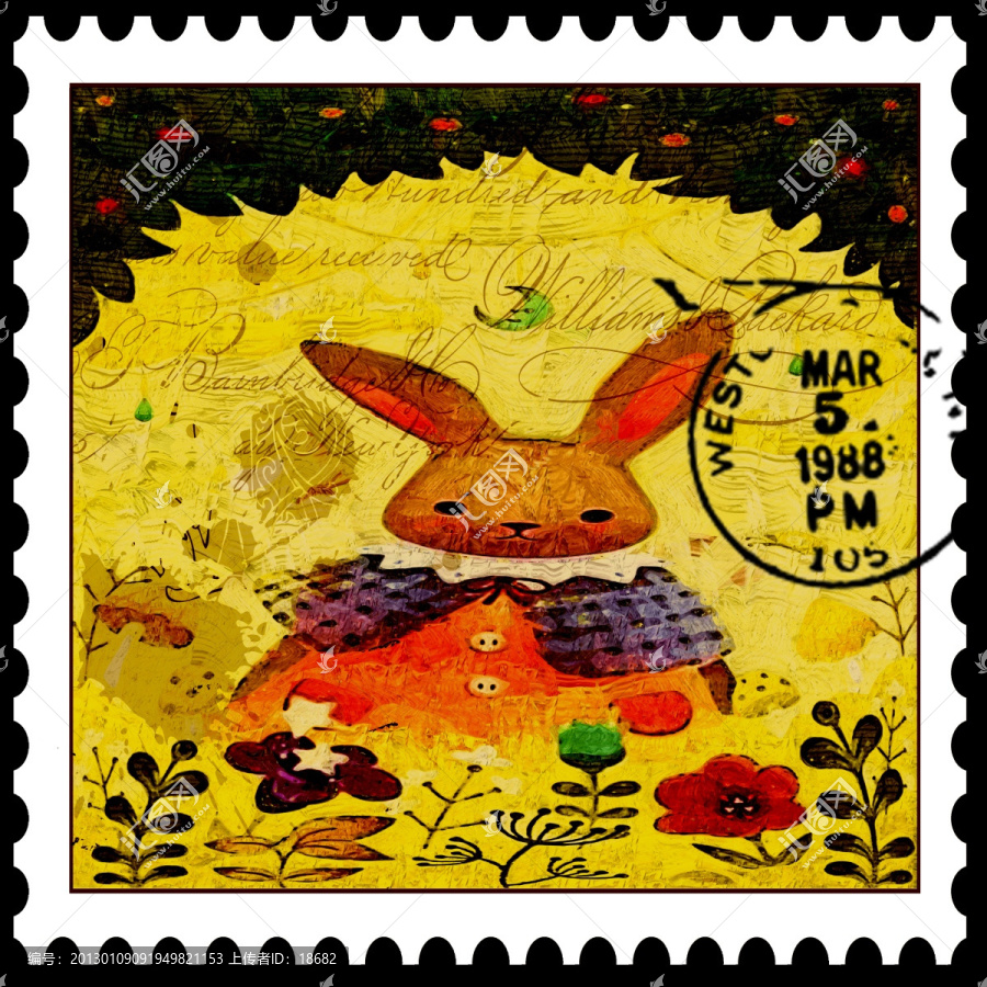 郵票,兔兔