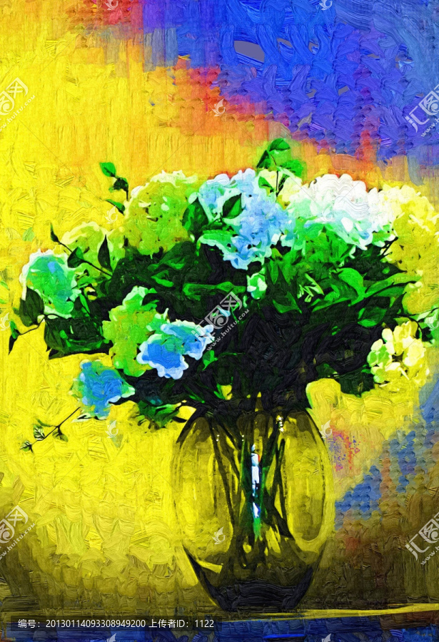 裝飾畫,花瓶