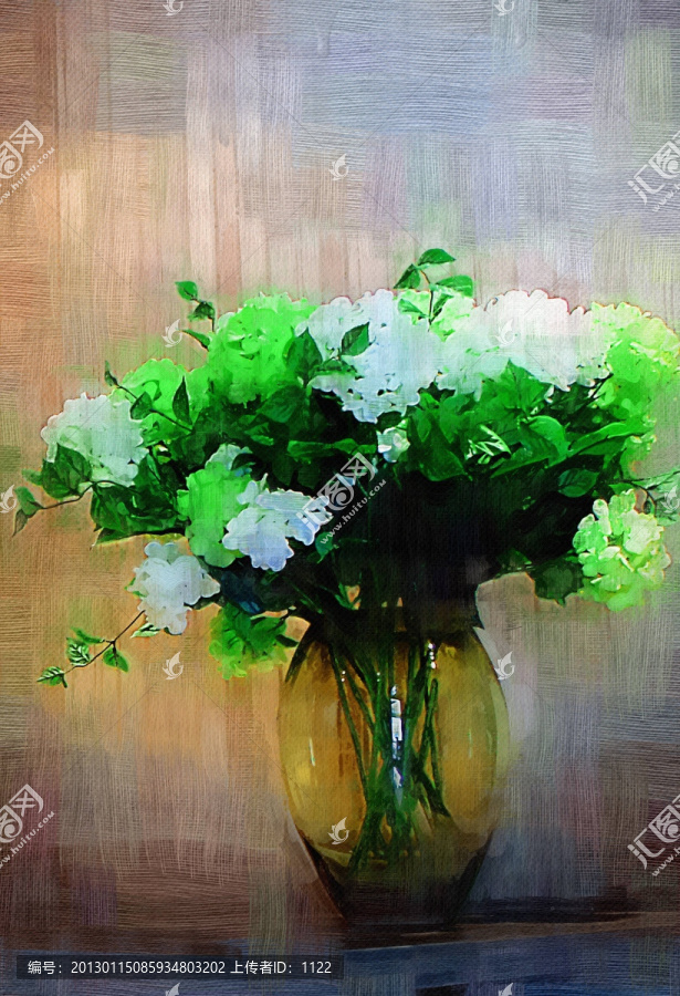 裝飾畫,花瓶