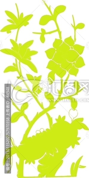 矢量花草,植物圖案