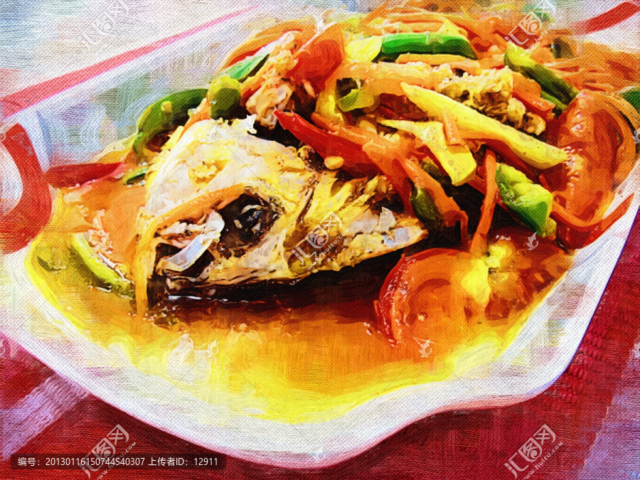 糖醋魚(yú),食品裝飾畫(huà)