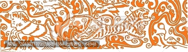 矢量花草,植物,動(dòng)物圖案