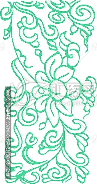 矢量花草,植物圖案