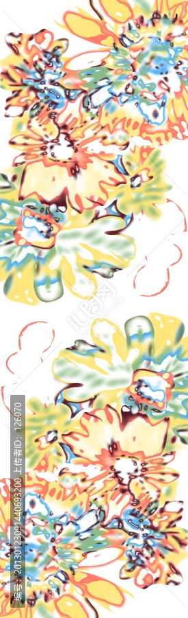 抽象長巾數(shù)碼效果花紋圖案,未分層