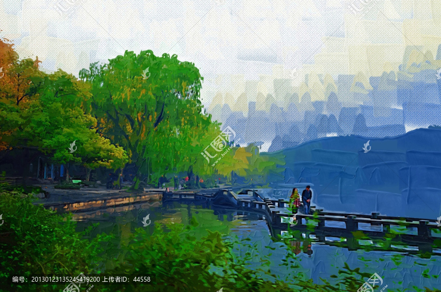長(zhǎng)橋,油畫(huà)