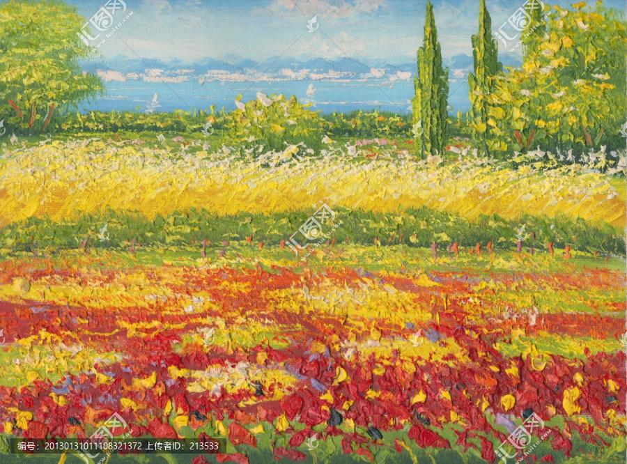 地中海,花卉,（合層）