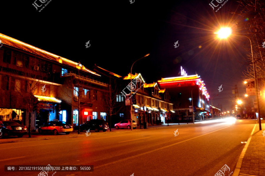 高碑店村夜景