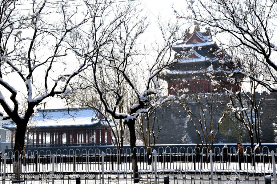 八角楼雪景