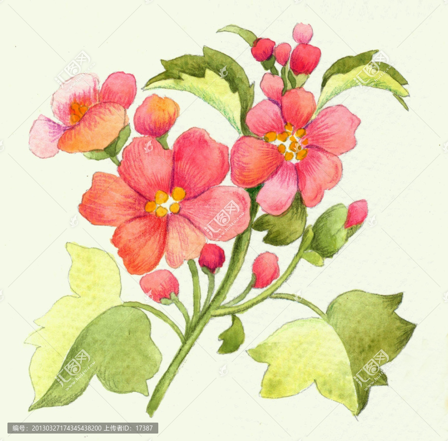 手繪花