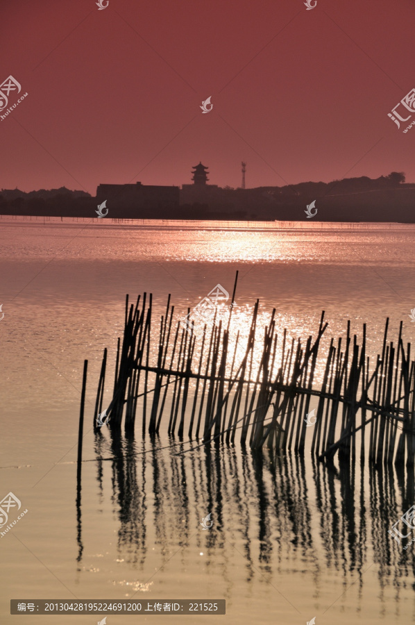 太湖日落美景