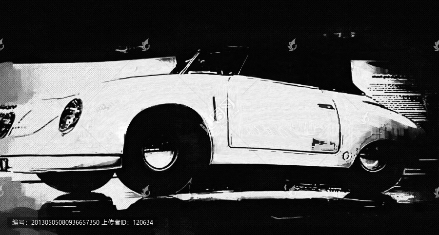 抽象畫,概念汽車