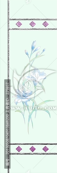 深雕寫真平開門