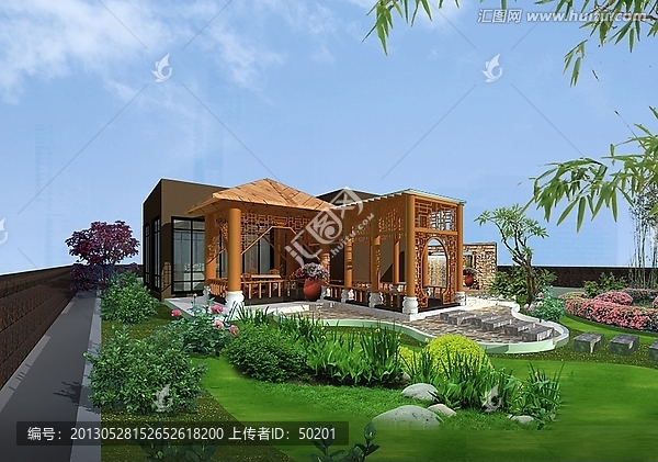 屋頂花園模型（含貼圖）