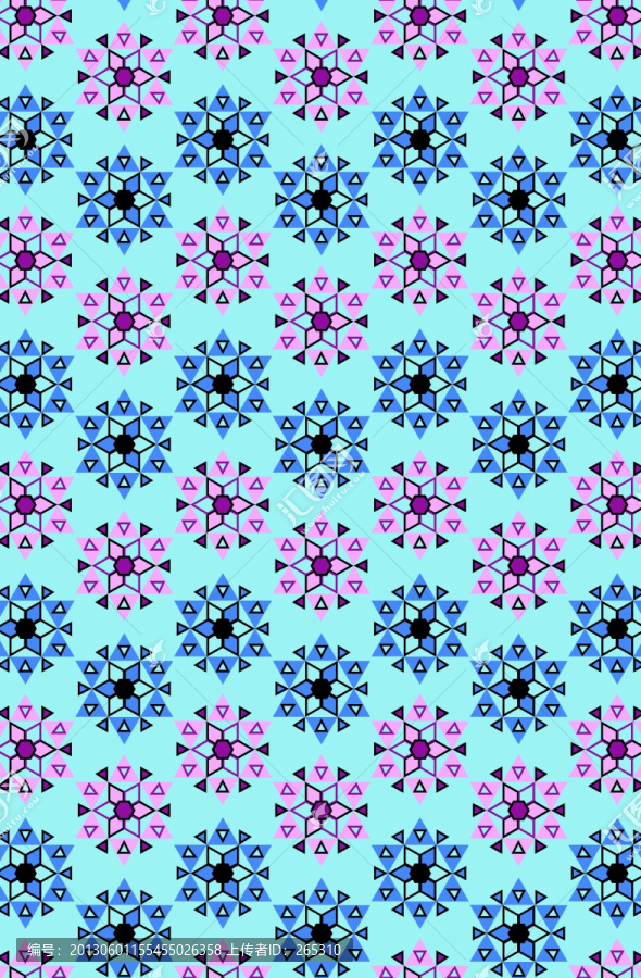 幾何花型圖案
