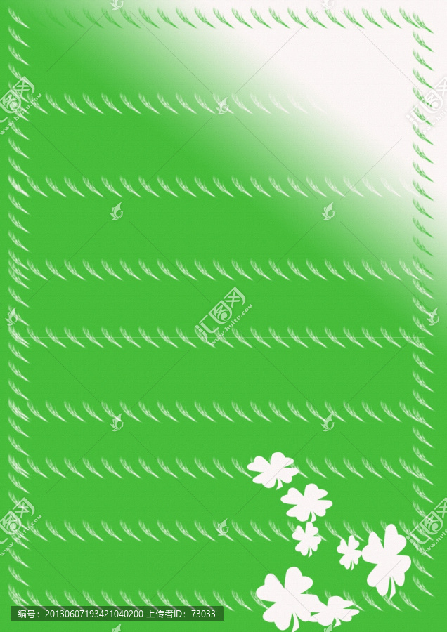 綠色小花圖案信紙便簽紙